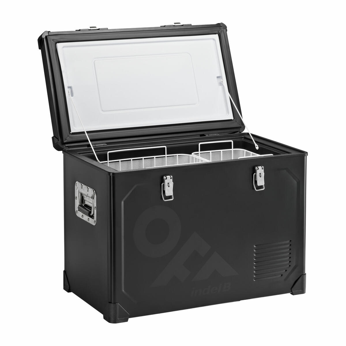 Réfrigérateur Congélateur portable 12/24 Volts TB46 BLACK STEEL simple compartiment